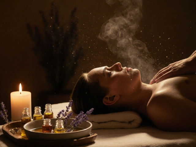 Aromaterapeutická masáž: Jak kombinace olejů a doteku vytvoří hlubokou relaxaci