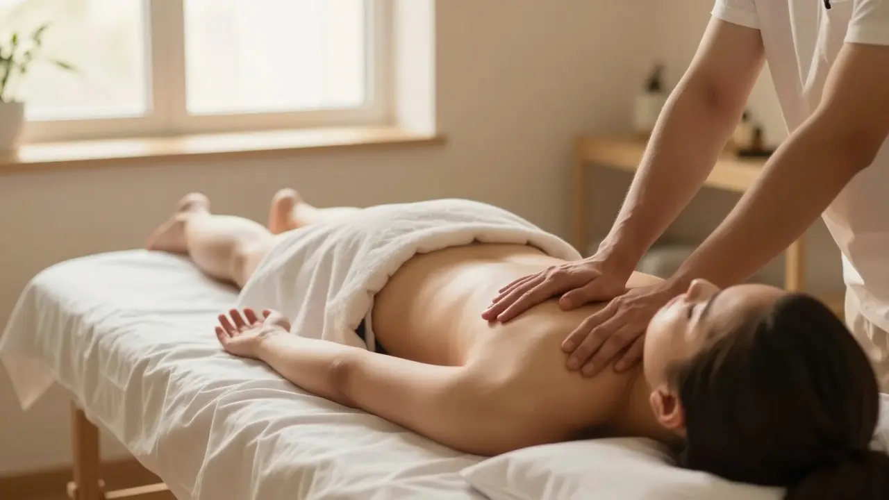 Relaxační atmosféra v terapii pro úlevu od bolesti