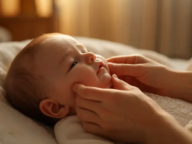 Jak masáž kojenců a batolat může pomoci při zubání
